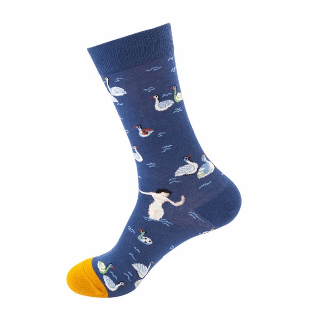 Beautiful Lake scene New Socks NWOT OS